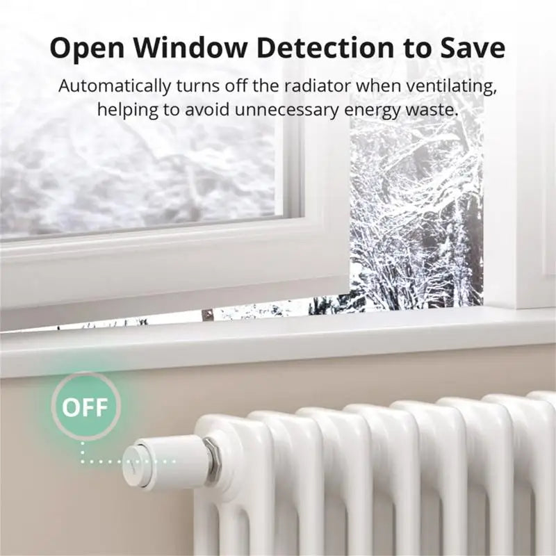 SONOFF TRVZB Zigbee Smart Thermostatic Radiator Valve Temperature Controller Smart Home Automation Via Alexa Google SmartThings.