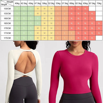 Cloud Hide Black Beauty Back Yoga Shirts Women Long Sleeve Blouse Plus Size Sports Gym Fitness Top Running T-Shirt Workout Shirt.