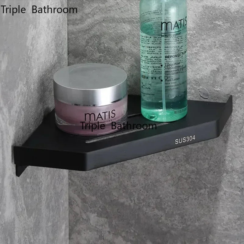 Bad Edelstahl Dusche Regal Wand-montiert Dreieck Korb Ecke Stehen Shampoo Dusche Gel Lagerung Halter Zubehör