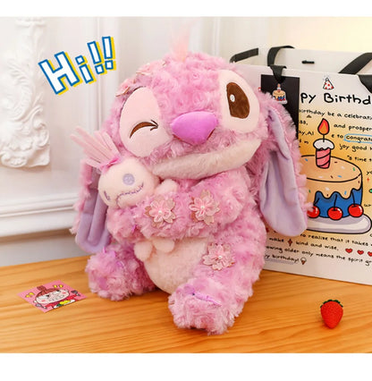 70cm Big Size Disney Lilo & Stitchanime Plush Stuffed Doll Room Decoration Peluche Pillow Angel Plushies Ornaments Gifts