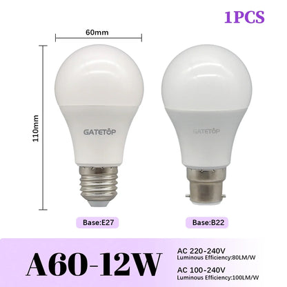 1/10PCS Energiesparlampe E27 B22 Lampen A60 A80 AC220V 230V 110V LED-Licht 20W 18W 24W für Home Derection Wohnzimmerbeleuchtung.