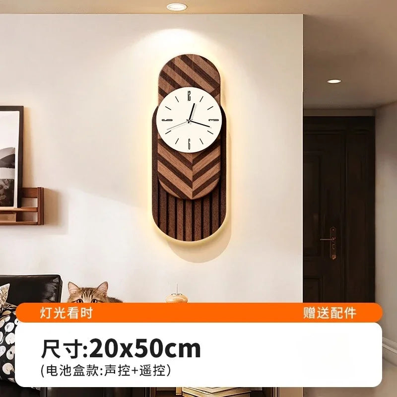 2026 Retro-Kunst-Wanduhr für Wohnzimmer, Zuhause, 2025, neue leichte Luxus-High-End-Uhr, geräuschlose Wanduhr