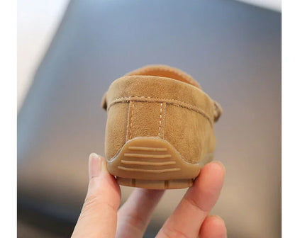 Boy Leather Shoe Fashion Solid Color Versatile Kids School Causal Single Shoes Breathable Non-slip Children Slip-on Flat Loafers