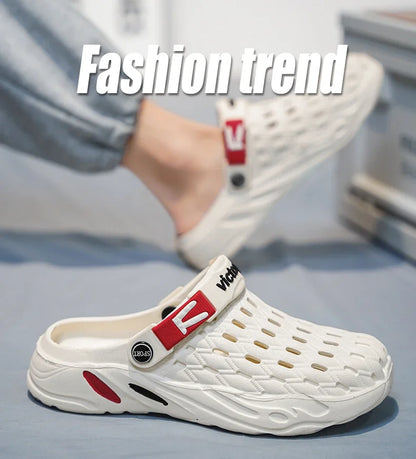 Flat Sandals Men Shoes 2025 Slippers Men Garden Platform Sandals Man Summer Sandals Male Sneakers Outdoor Flip Flops Home Clogs.