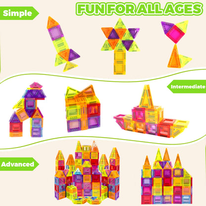 Magnetic Building Blocks Construction Sets Mini Size DIY Montessori Sensory Educational Magnets Toys For Boys Girls Kids Gift.