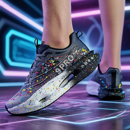 New Soft Sole Cushioning Men's Running Shoes for Women High-quality Road Jogging Shoes Light Comfy Sneakers Reflective Night Run