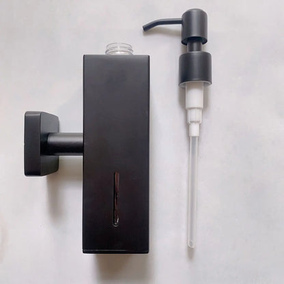 Manueller Seifenspender aus gebürstetem Edelstahl 304, Wandmontage, goldener schwarzer quadratischer runder Seifenspender für Hotelbadezimmer