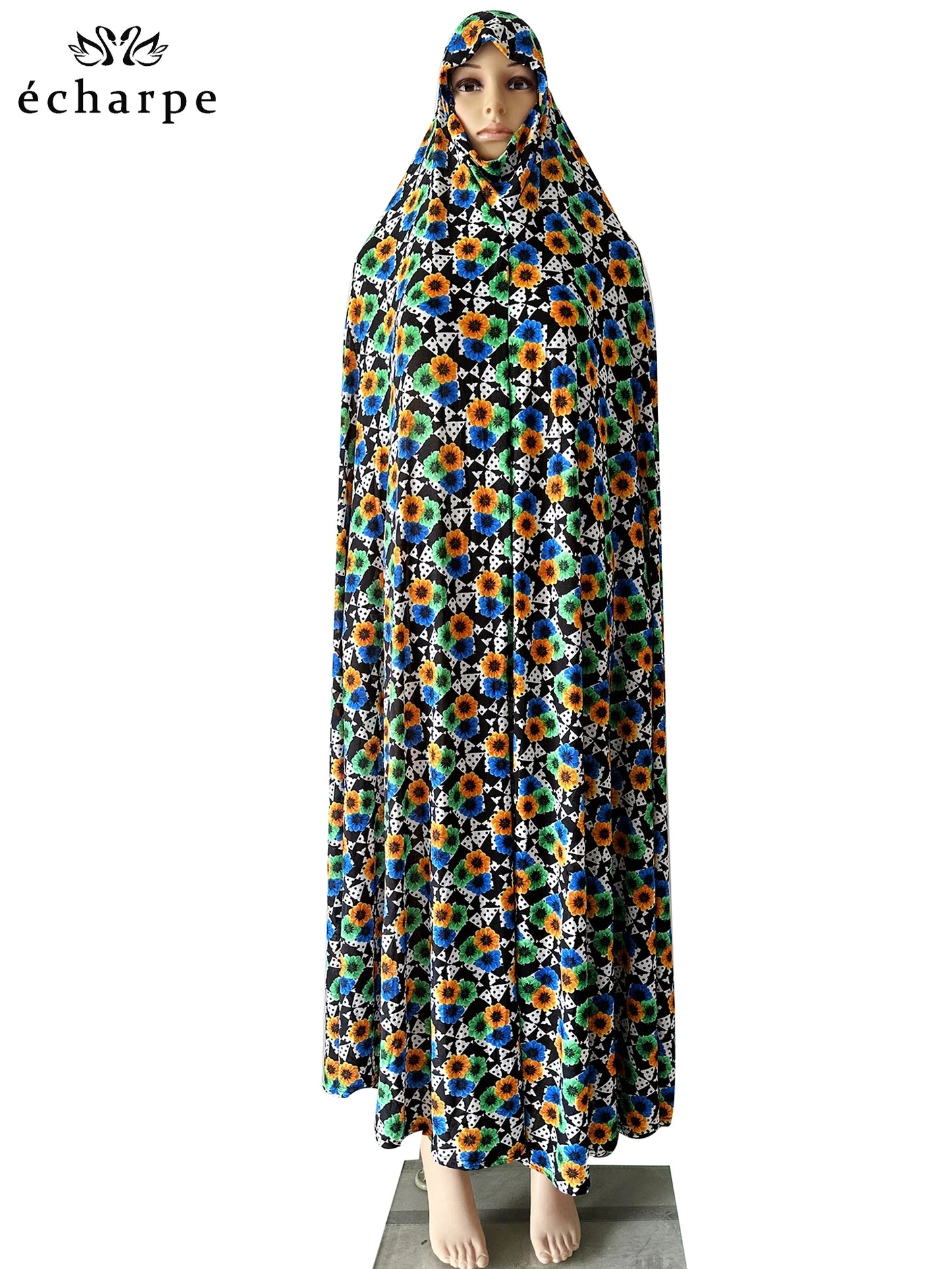 6XL Ramadan Muslim Pullover Sleeveless Dress Women Prayer Garment Arab Jibab Dubai Abaya Islamic Femmel Khimar Worship Robe