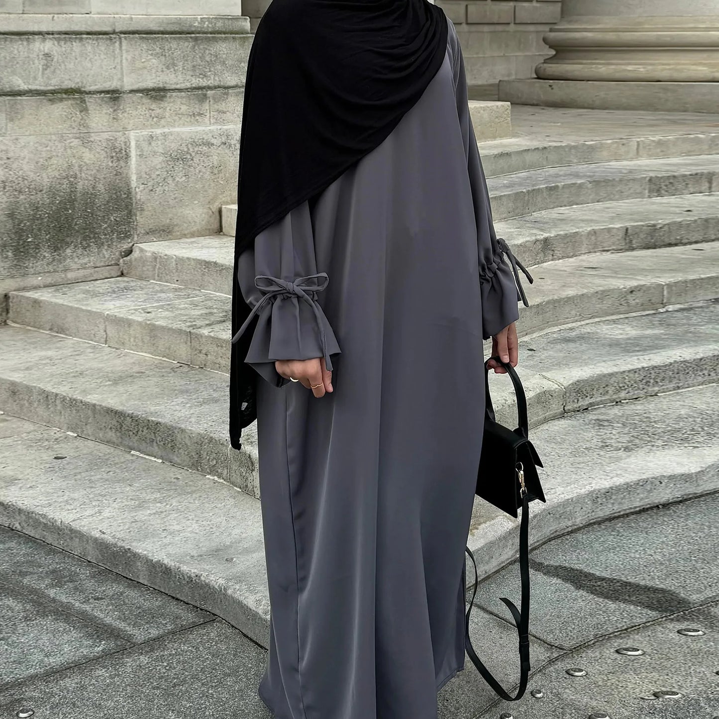 Ramadan Arabic Muslim Women Modest Dress 2025 Elegant Dubai Plain Abaya Islamic Church Clothing Fashion Loose Turkey Solid Robe.
