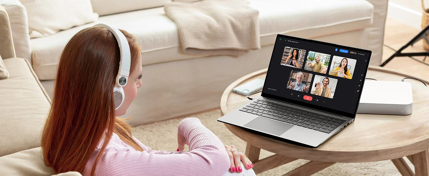 Dopesplay 15.6 inch Portable Lapdock Monitor For Samsung DeX with Keyboard Battery FHD External Screen For Phone Mini PC Laptops.