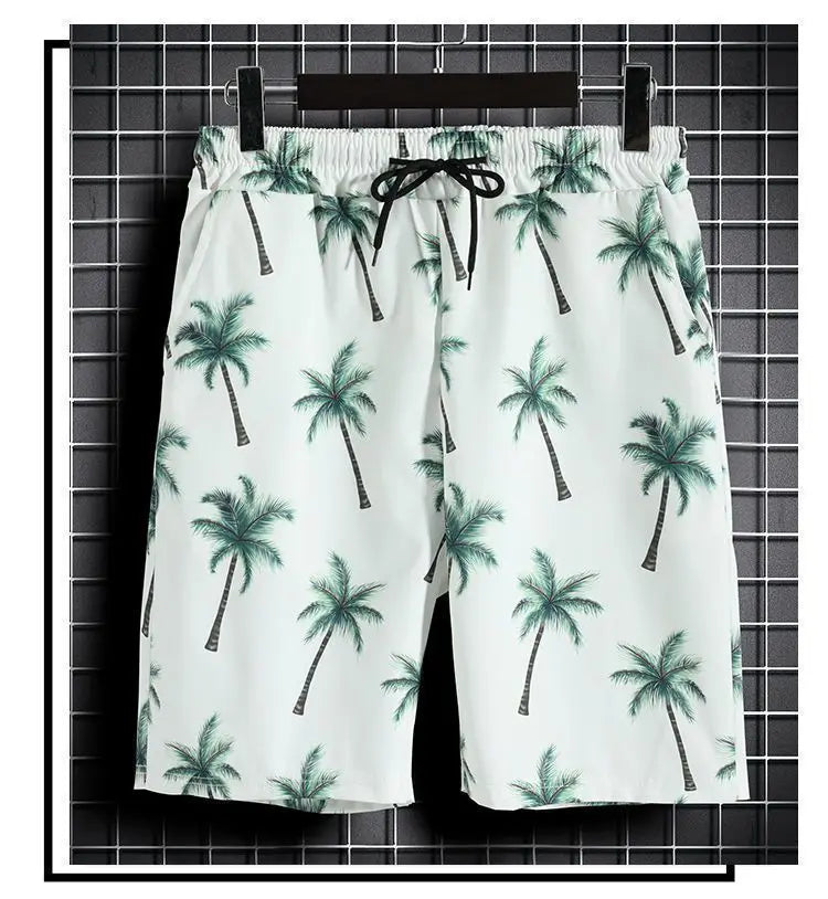 Beach Clothes For Men 2 Piece Set Quick Dry Hawaiian Shirt and Shorts Set Men Fashion Clothing Printing Casual Outfits Summer