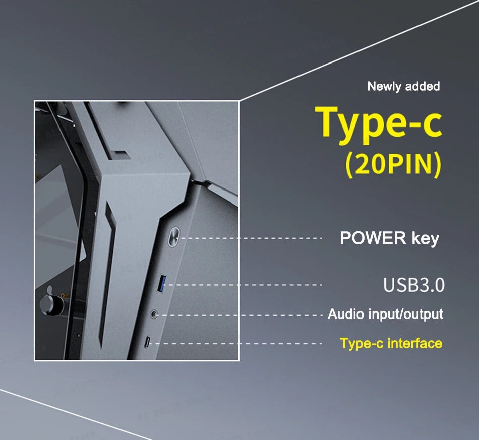 Jonsbo MOD3 MINI E-sports Case MATX/ITX Computer Game Chassis 5V ARGB Lamp Effect ATX PSII Power Support Special-shaped Chassis.