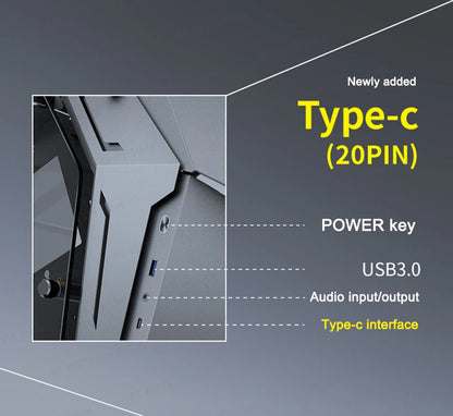 Jonsbo MOD3 MINI E-sports Case MATX/ITX Computer Game Chassis 5V ARGB Lamp Effect ATX PSII Power Support Special-shaped Chassis.