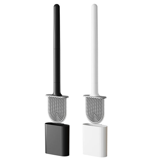 Tiefen reinigung Silikon Toiletten schüssel Bürste langer Griff Silikon Toiletten bürste für Wohnheim Bad zubehör