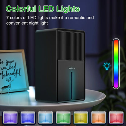 LOEFME 3.0L Air Dehumidifier Portable Mute Moisture Absorbers Machine Air Dryer Deodorizer Dryer For Home Bedroom Office Kitchen.