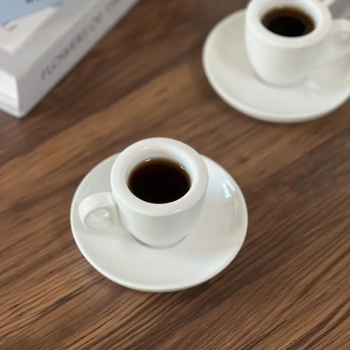 60ml White Espresso Italian Coffee Concentration Cup 9mm Thickened Cup Wall Cup Saucer Ceramic Coffee Cups Set Competition Cup.