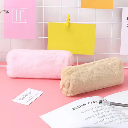 1Pcs Neue Nette Cartoon Kawaii Plüsch Tragbare Stift Bleistift Tasche Tasche Schule Bürobedarf Schreibwaren Fall.