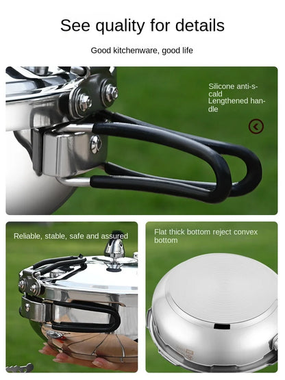 Outdoor Small Cap Pressure Pot Mini Portable Gas Pressure Pot Explosion proof Household Thickening.