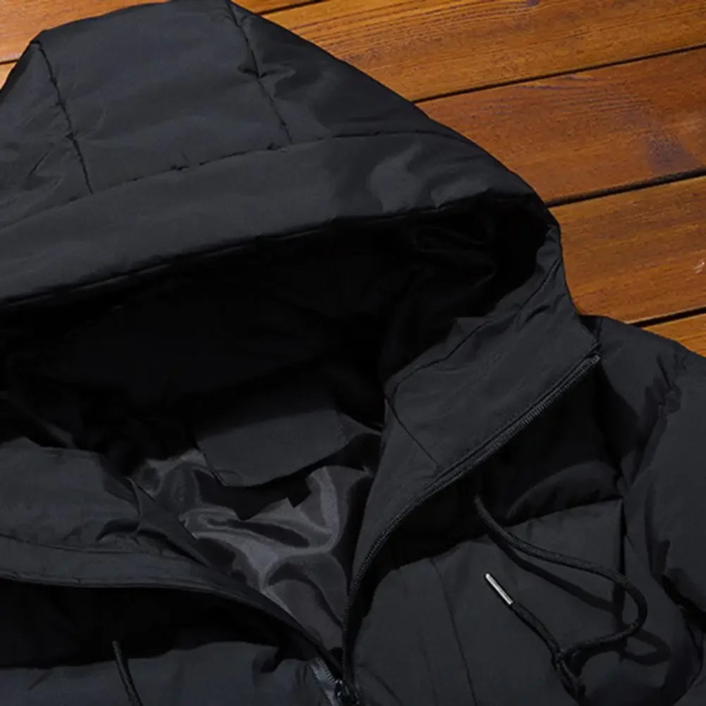 Fashion Parkas Men Winter Overcoat Thick Puffer Jacket Men Winter Coat Casual Jacket Warm Hooded Outwear Keep Warm Men Jacket.