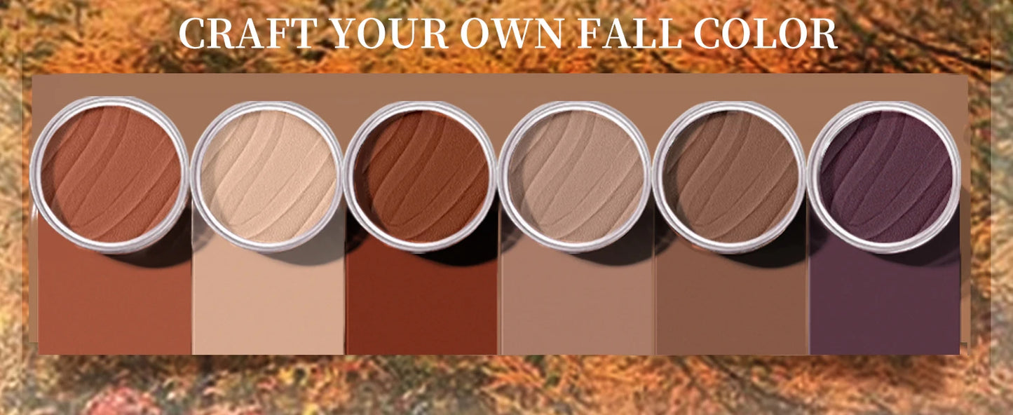 6 colors Dip Powder Set Brown Coffe Color Nail Powder Dipping Nail Powder Nail Art Manicure DIY Salon No Need Lamp Cure.