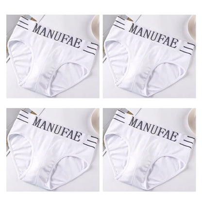 4pcs Mens Sexy Briefs Teenager Sport Underwears Plus Size Fat Men's Underpant Panties Students Breathable Fashion Casual Panties