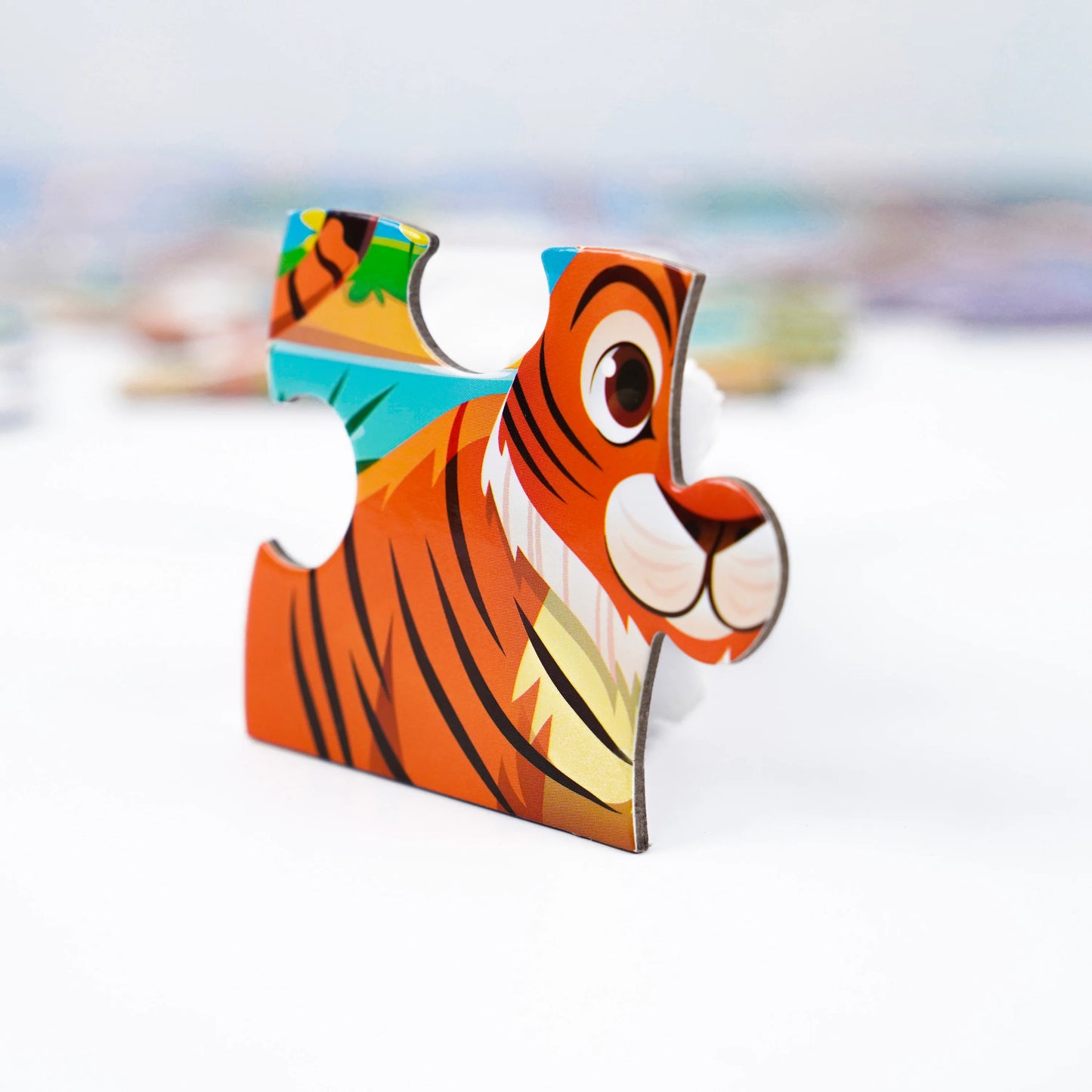 Kids Cartoon Animal Jigsaw Puzzles Montessori Educational Toys Parent-Child Theme Game Paper Educational Gift for Children.