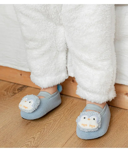 Lovely Infant Slippers Toddler Kids Boy Girl Knit Crib Shoes Warm Cute Cartoon Anti-slip Prewalker Newborn Slippers Baby Shoes