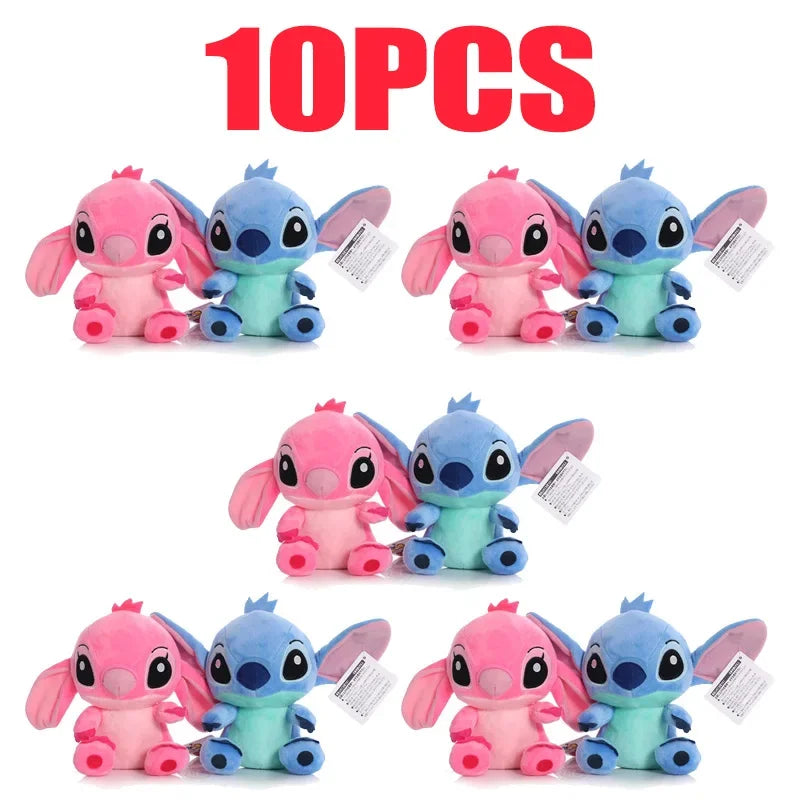 20cm Original Plush Stitch Baby Movie Cartoon Model Doll Children Action Figures Stuffed Toys Pendant Gifts.