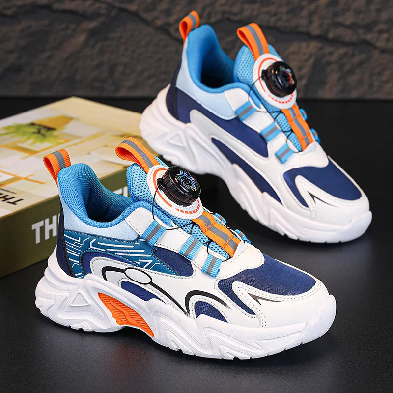 Design Boy Shoes Children Sneaker Size 28-39 Fashion Autumn New Kids Daily Walking Tennis Shoes Sports PU Leather Boy Sneaker.