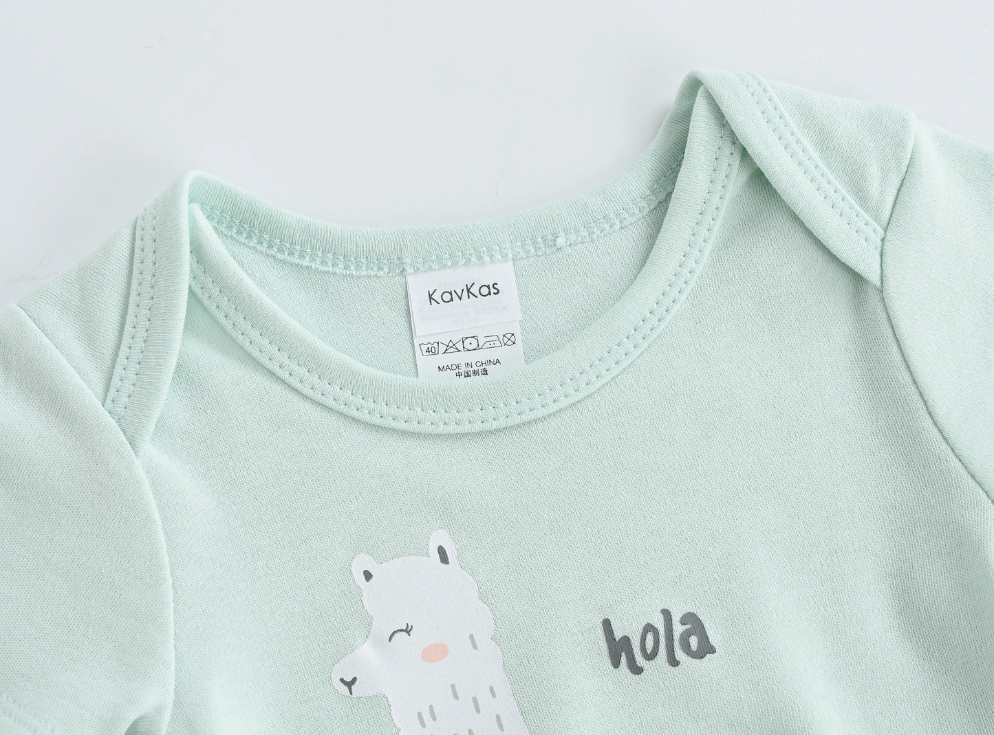 3 Teile/los Kavkas Baby Jungen Body Alpaka Design Baumwolle Kurzarm Oansatz Kleidung 0-12 Monate Kleinkind Kleidung.