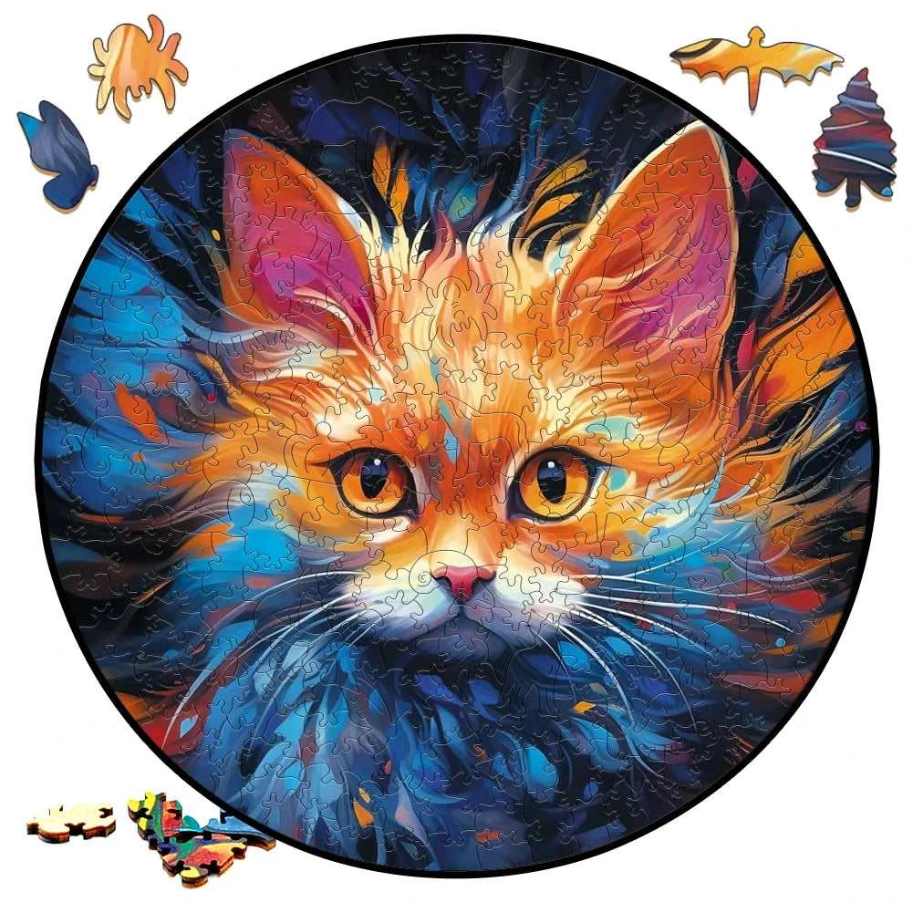Medium Difficulty Jigsaws for Kids Adult Animal Puzzle Wood Beautiful Bird Owl Cat Wooden Puzzle Home Deco Holiday Gifts.