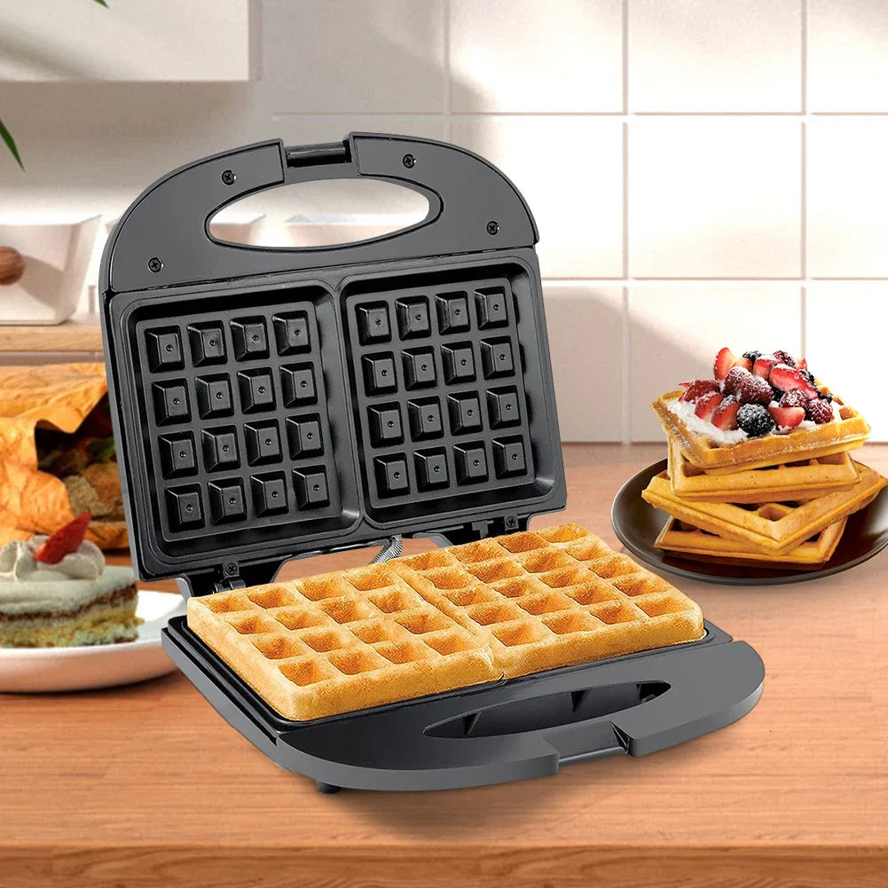 Mini Waffle Maker Sandwich Machine Cake Maker Nonstick Electric Baking Pan Multi Functional Dessert Breakfast Machine.