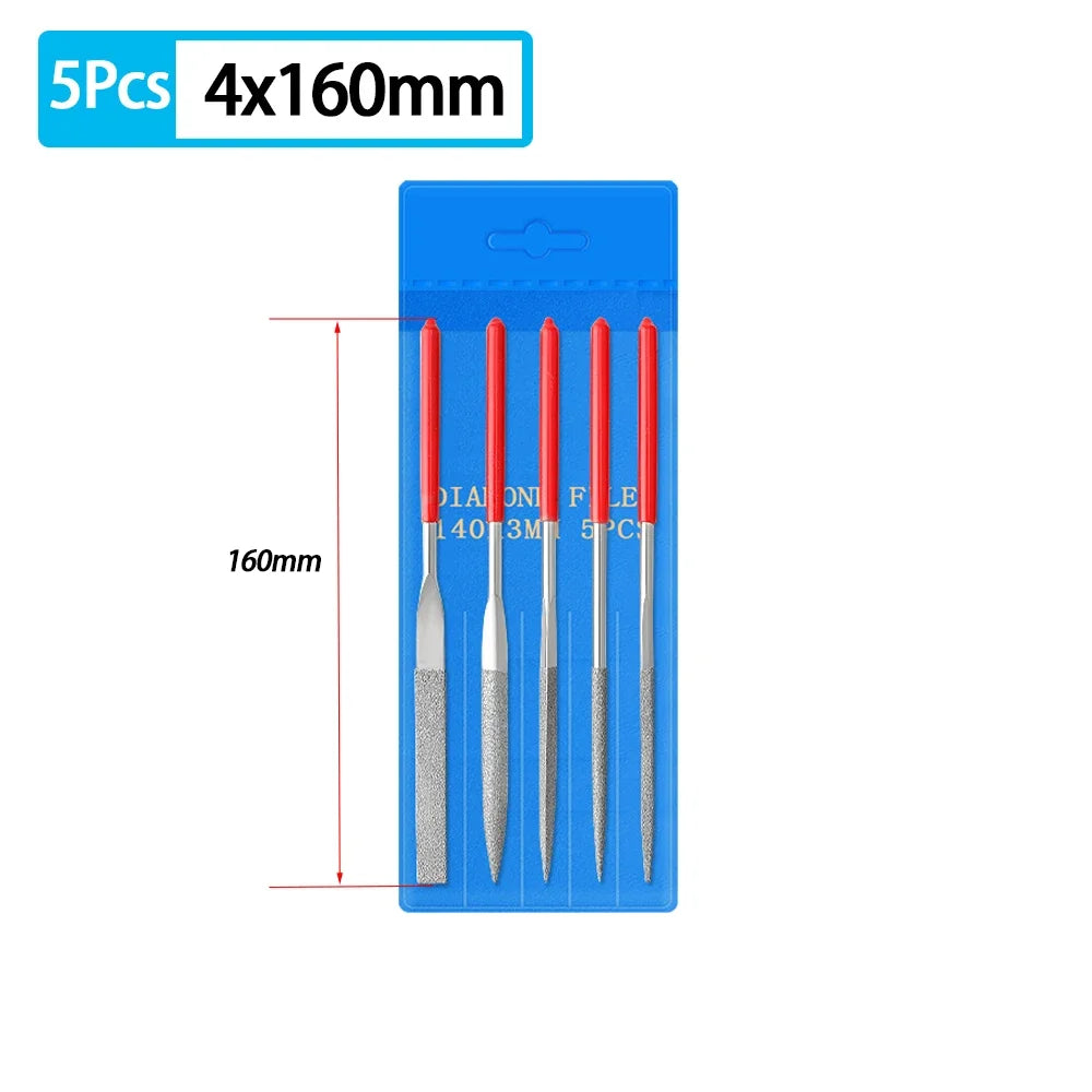 Diamant-Mini-Nadelfeilen-Set für Zimmerei, Schmuck, Stein, Glas, Metall, Keramik, Politur, Schnitzerei, DIY, Handwerk, Holzbearbeitung, Handwerkzeuge