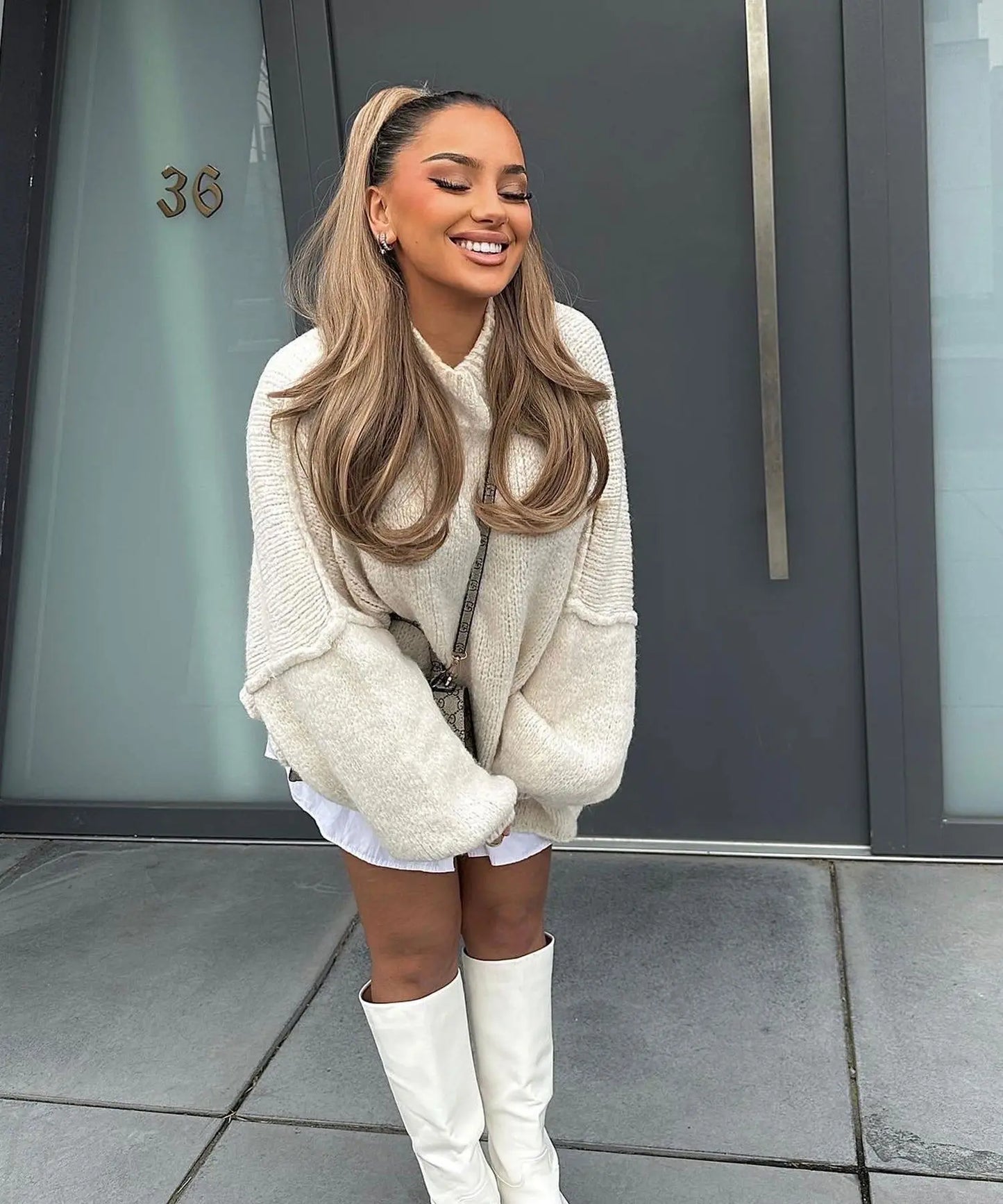 Neue Herbst/Winter frauen Pullover Einfarbig Halb-rollkragen Casual Pendler Stil Stricken Pullover Lose Pullover einfach Alle-spiel