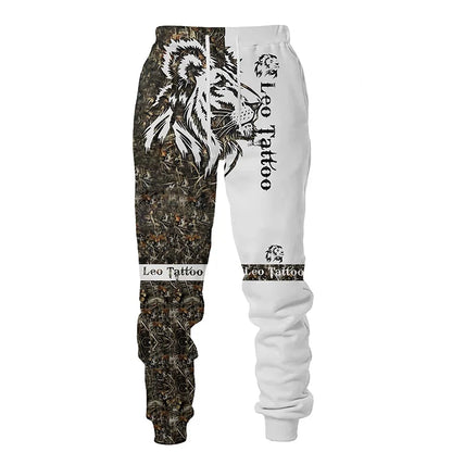 Wolf 3d Printed Hoodie Pants Suit Male Autumn and Winter Casual Sweashirt Pullover Men Tracksuit Set Fashion Men's Clothing Suit.