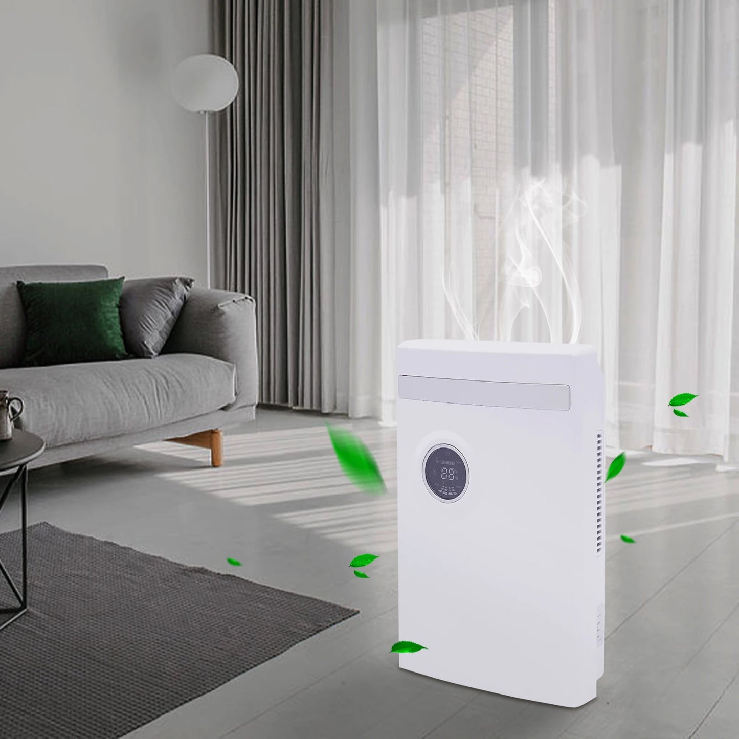 220V Dehumidifier Portable Air Dryer Machine Bedroom Bedroom Moisture Absorption Drying w/1.0-2.5 Liters Water Tank.