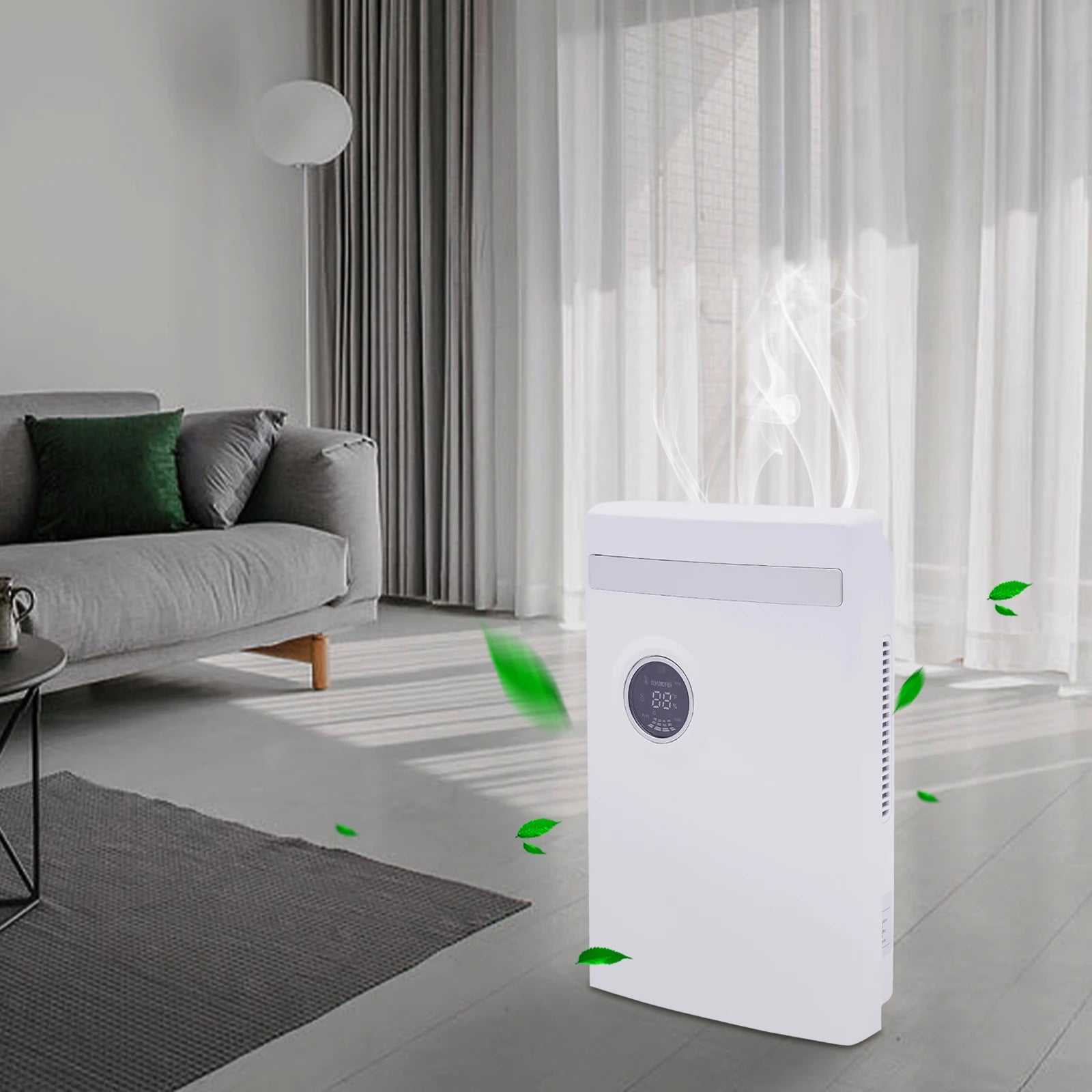 220V Dehumidifier Portable Air Dryer Machine Bedroom Bedroom Moisture Absorption Drying w/1.0-2.5 Liters Water Tank.