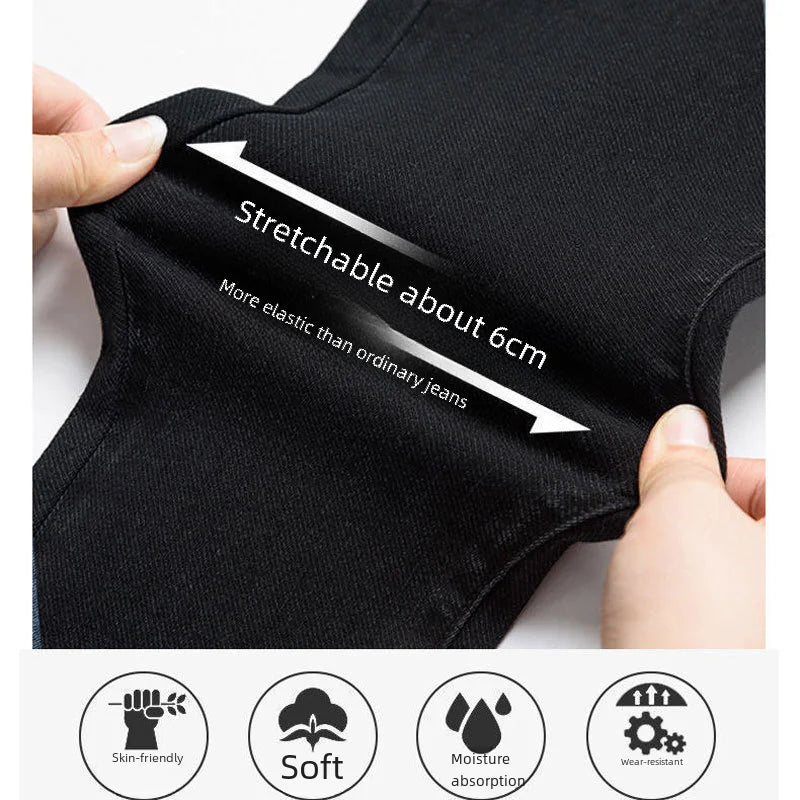 High-waisted Slimming Women's Jeans Fashionable Skinny Denim Pants Spring New Style.