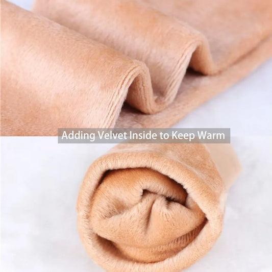 MuqiNush 5Pairs Women Winter Warm Socks Thicken Short Thermal Cashmere Snow Velvet Boots Home Floor For Outdoor Cyling Skiing.