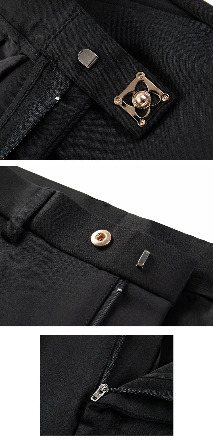 Men Suit Pants Formal Trousers Stretch Slim Pantalone Hombre Calça Masculina Solid Color Casual Dress Pants Fashion Men Clothing