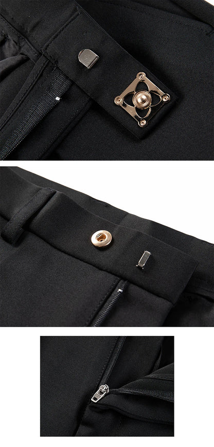 Men Suit Pants Formal Trousers Stretch Slim Pantalone Hombre Calça Masculina Solid Color Casual Dress Pants Fashion Men Clothing