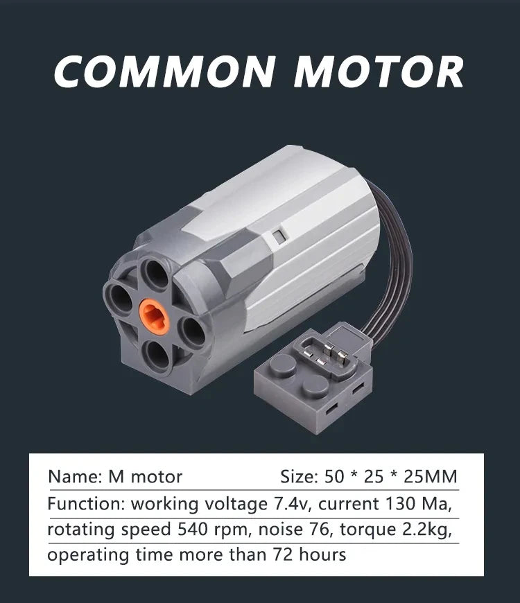Technical Motor Battery Box Power Functions Parts IR Speed Servo Light Receiver PF APP Remote Control Car Building Blocks Bricks.