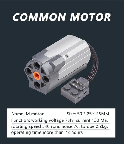 Technical Motor Battery Box Power Functions Parts IR Speed Servo Light Receiver PF APP Remote Control Car Building Blocks Bricks.