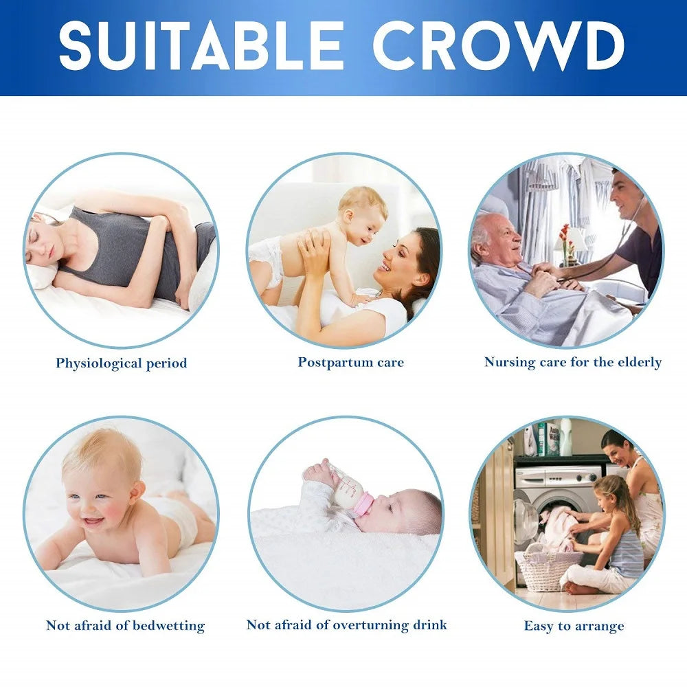 Waterproof Thicken Mattress Pad Protector Adjustable Fitted Sheets Bed Covers Anti-bacterial Pad for Bed 150x200 160x200 180x200.