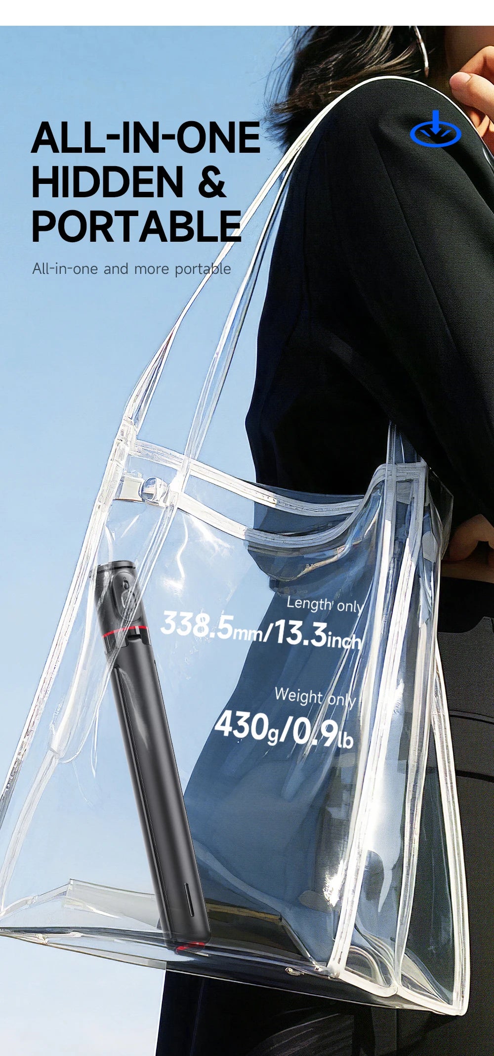 TT01 1770mm All-in-one Auto Pop Open Tripod Bluetooth Remote Tripod Bounce Selfie Stick Phone Holder for Vlog/Video.