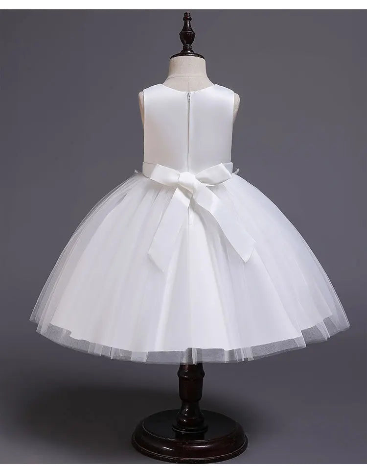 Elegantes Kleid für Mädchen, Abend, Hochzeit, Schmetterlingsapplikationen, Netzstoff, Prinzessinnenkleid für Kinder, Geburtstagsfeier, Abschlussball, Performance-Kleid.