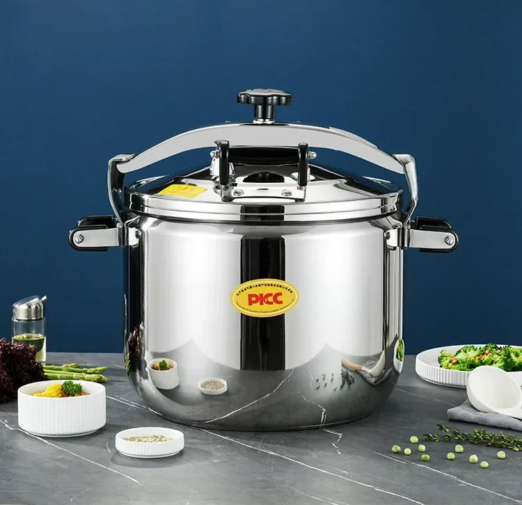 Extra Large Pressure Cooker Thick Commercial Stainless Steel Pressure Cooker Kitchen Electric Cookware Dining Bar Home Garden.