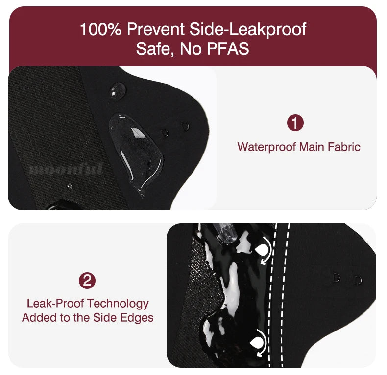 Reusable Menstrual Pads Women Large Washable Seamless Sanitary Napkin Thin No-slip Reusable Sanitary Towel Absorbent Pad Panties.