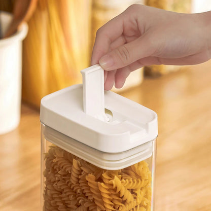 Pasta Storage Box Transparent Plastic Grain Seal Tank Spaghetti Storage Container Moisture-Proof Snack Jar Kitchen Food Tank.