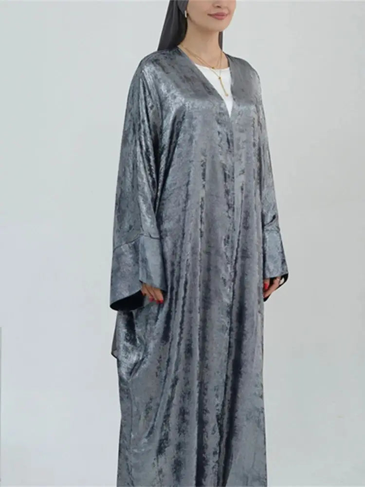Ramadan Eid Open Dubai Luxury Abaya Damen Modest Kimono Coat 2025 Muslim for Women Islam Clothing Kebaya Robe Femme Musulmane